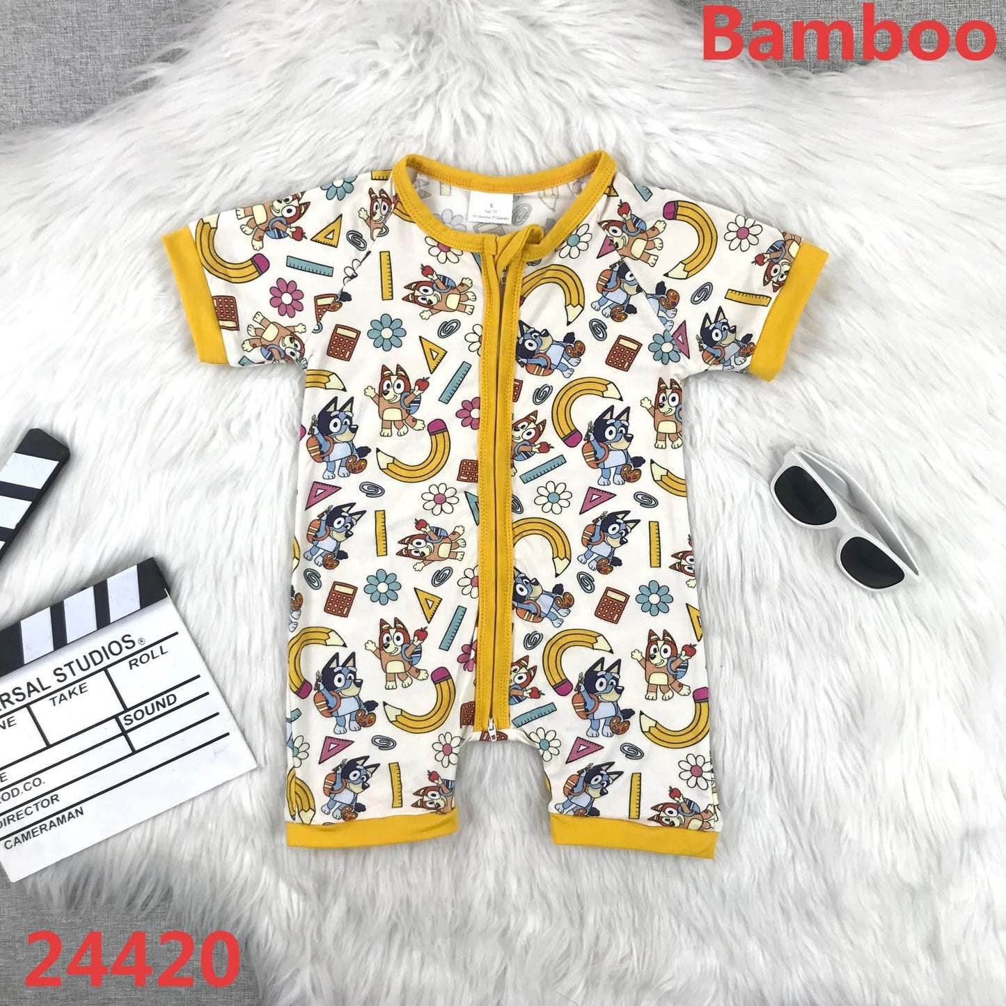 Back to school bluey shorten