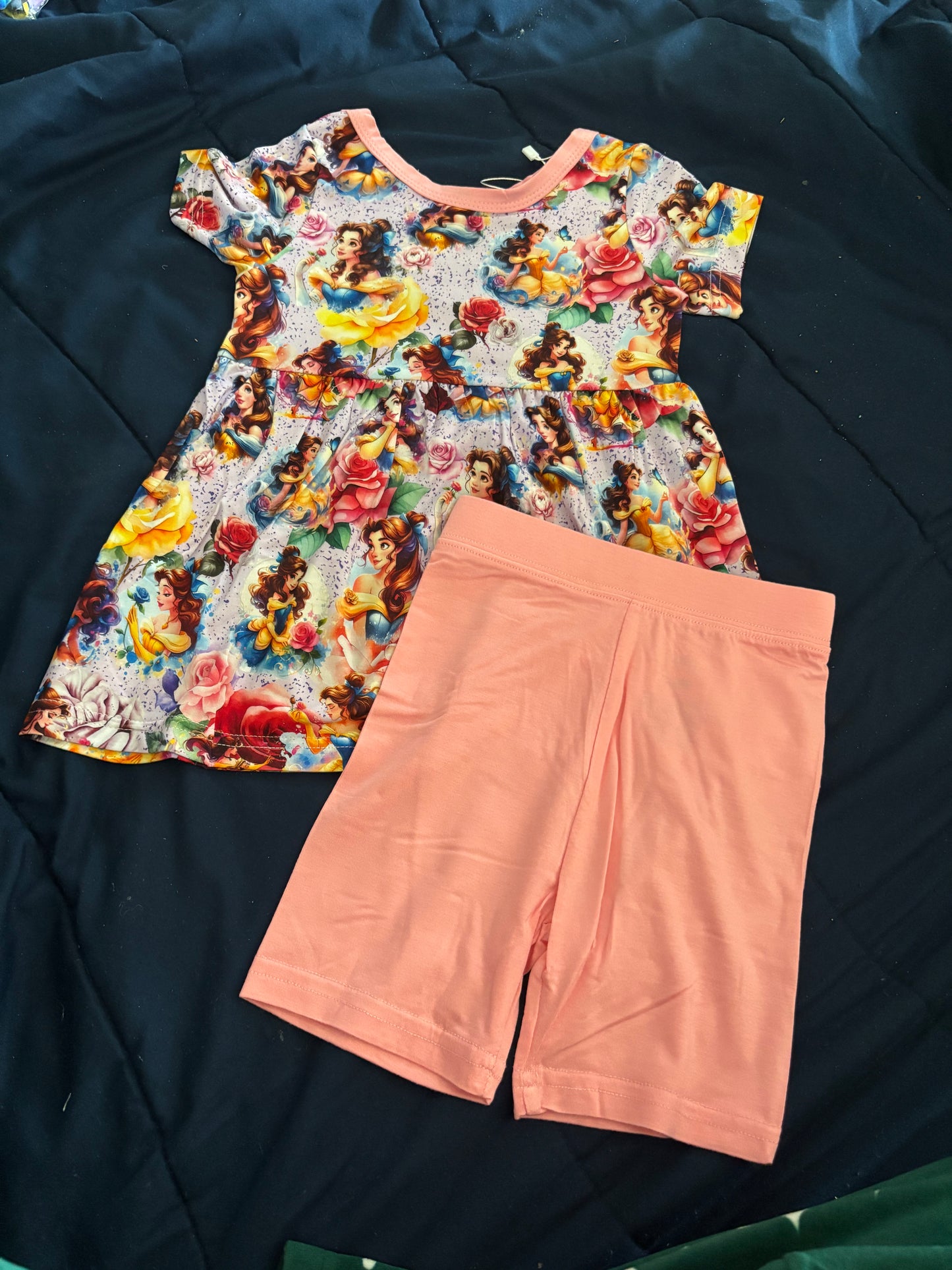 Beauty and the beast short set