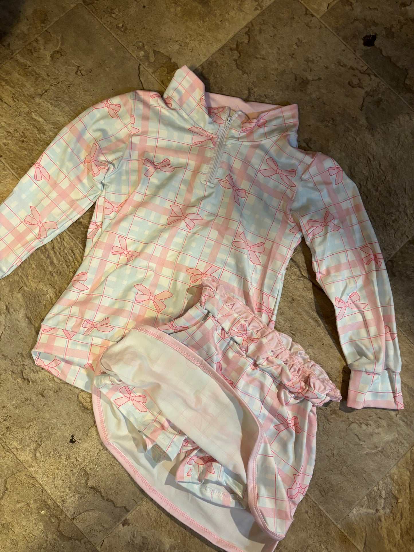 Pink bow set