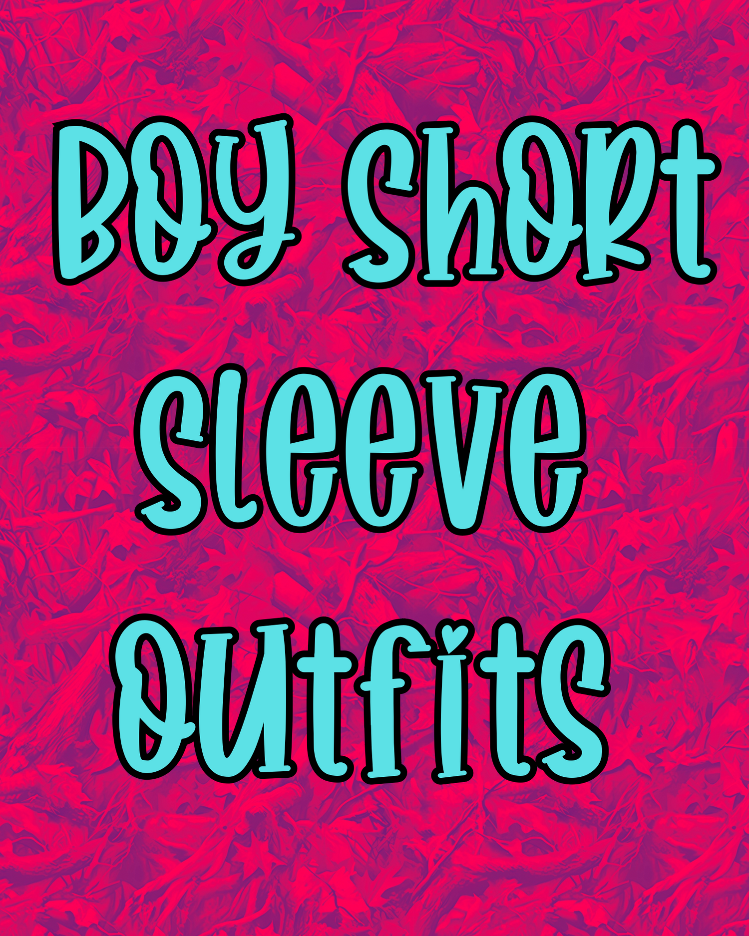 Boy short sleeve outfits