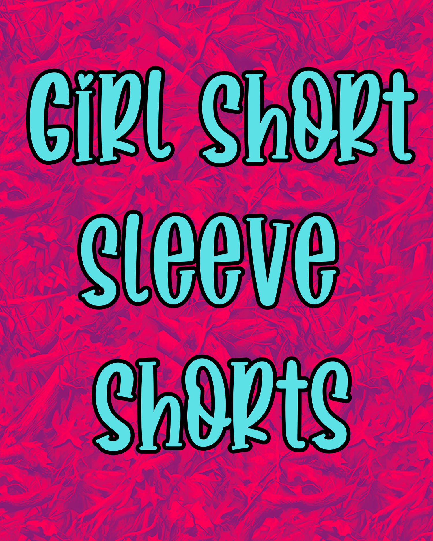 Girl short sleeve shorts