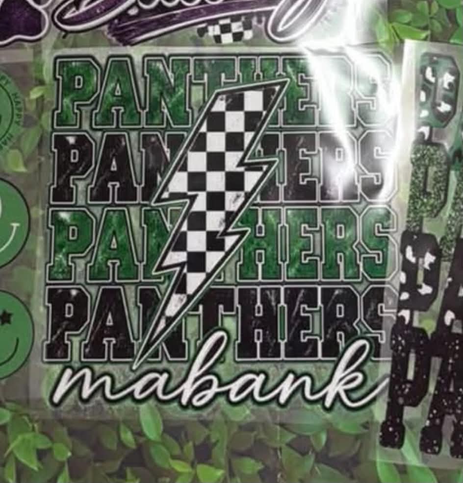 Panthers 4x with checkered lighten bolt