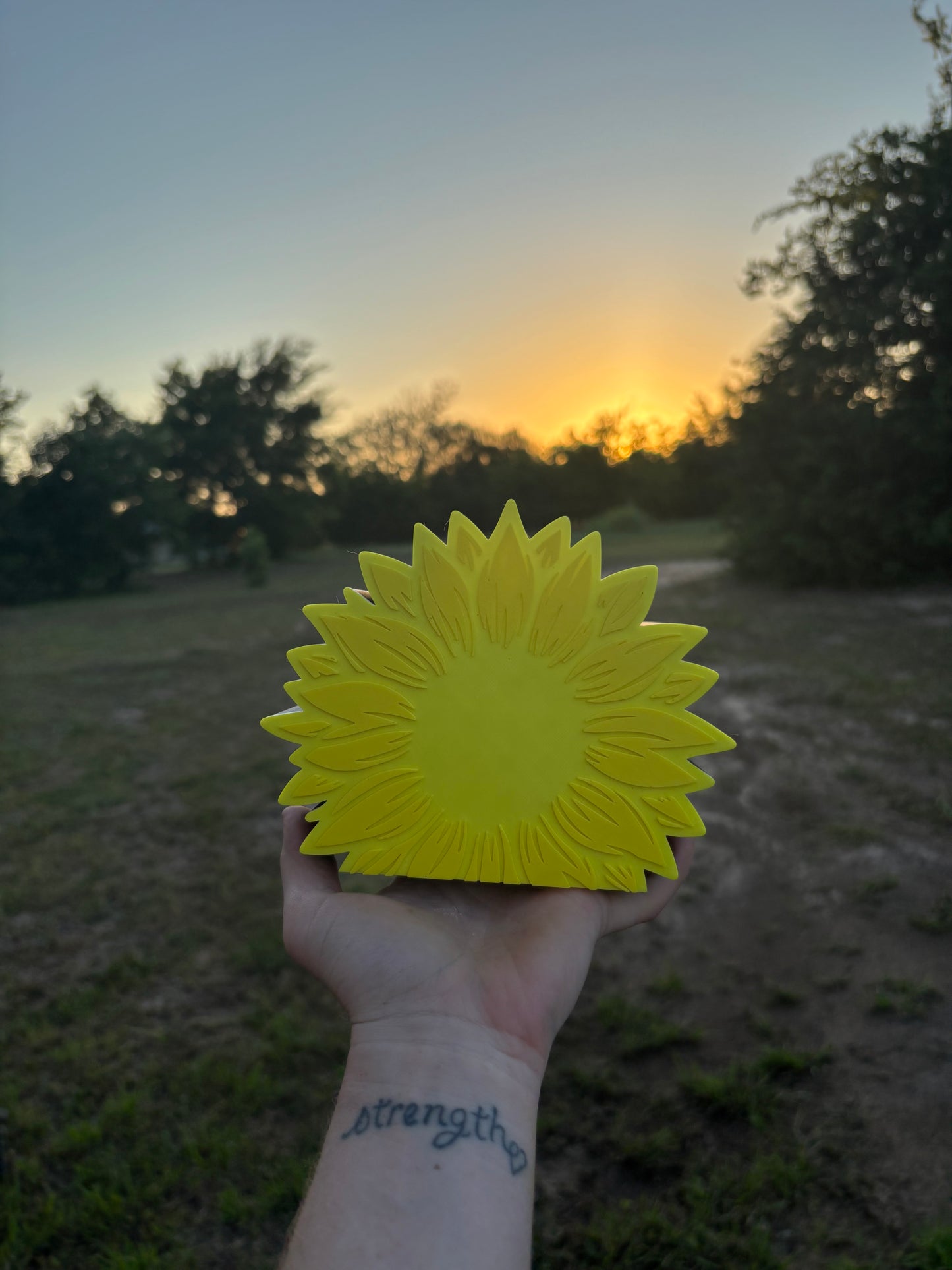 Sunflower bath and body works soap holder