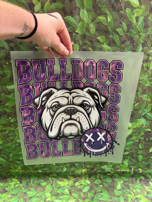 Bulldogs 4x with a bulldog