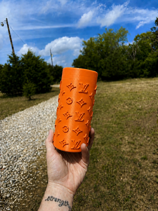 Pumpkin orange slim koozie