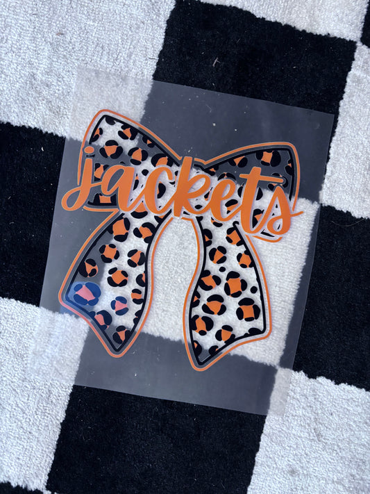 Cheetah jackets bow
