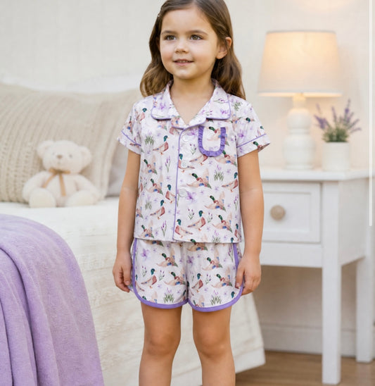Mallard duck printed pajamas