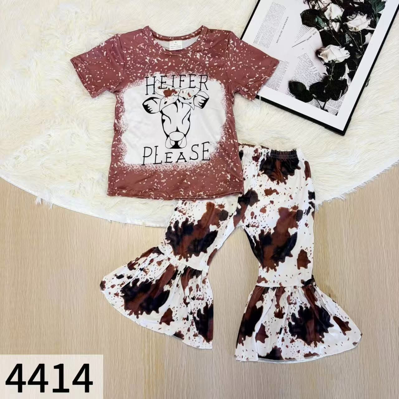 Heifer please cow print set