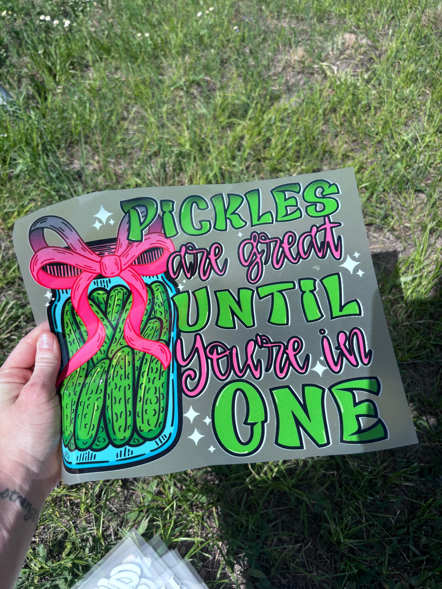 Pickles are great until your in one