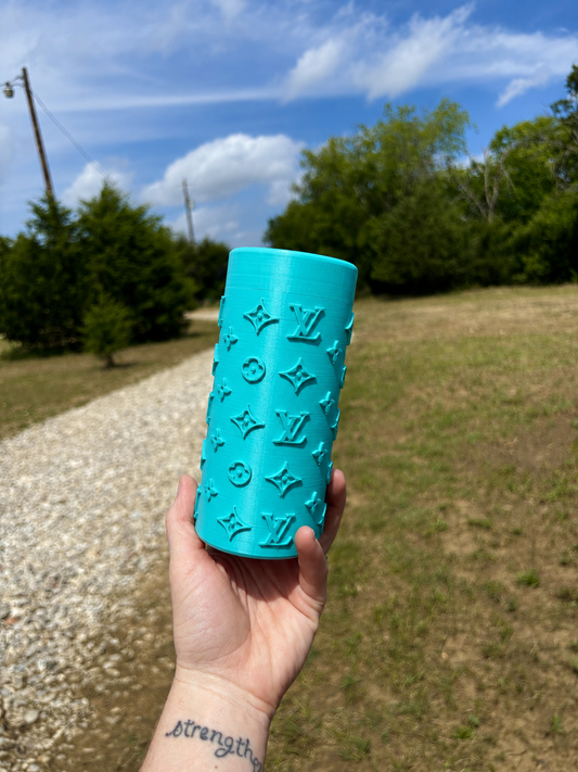 Turquoise Lv slim can holder