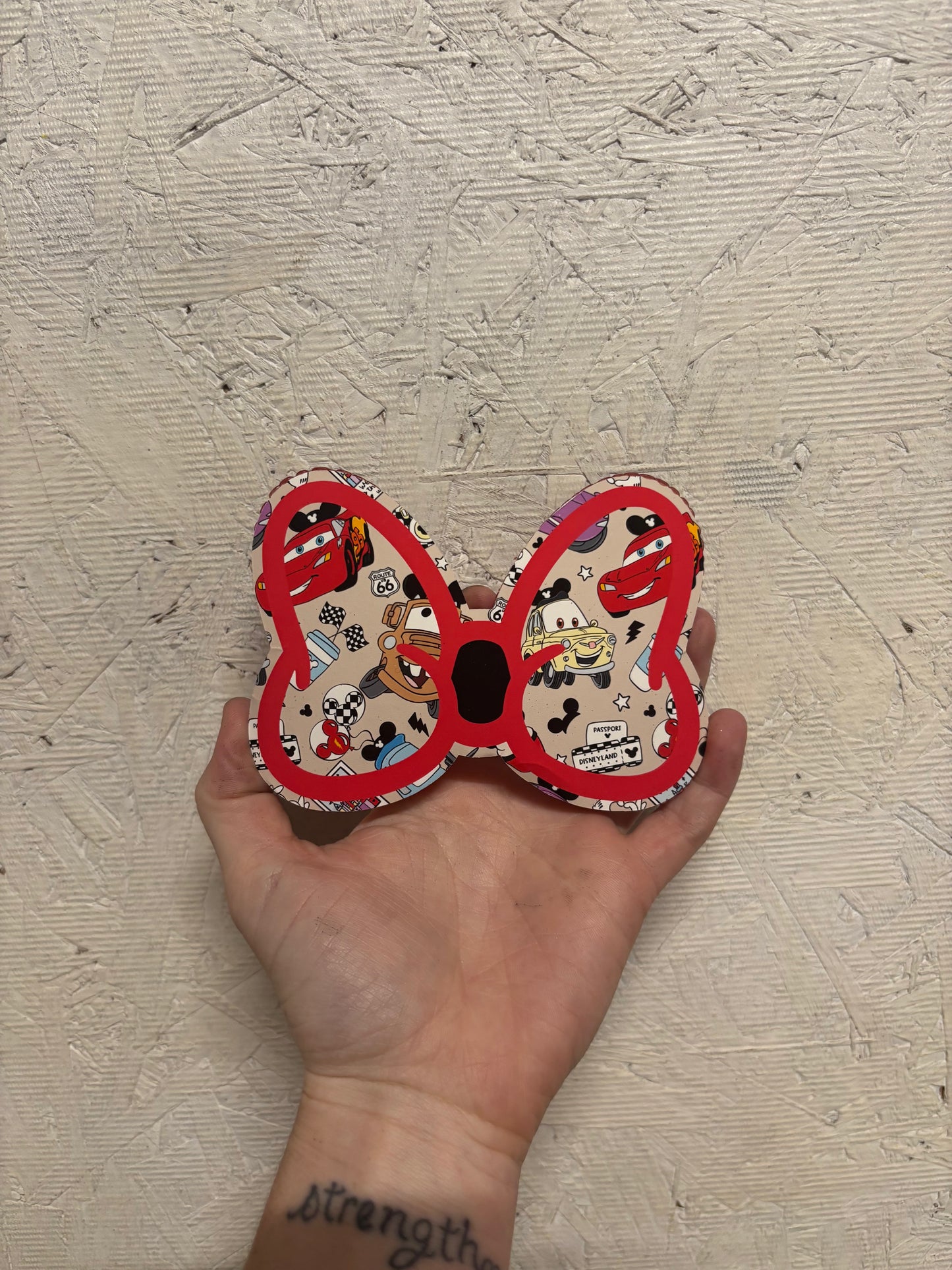 Lighten McQueen bow