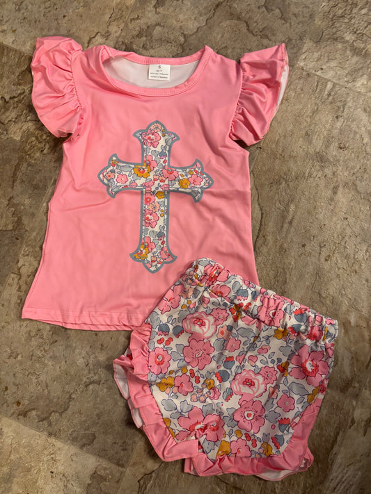 Floral cross set