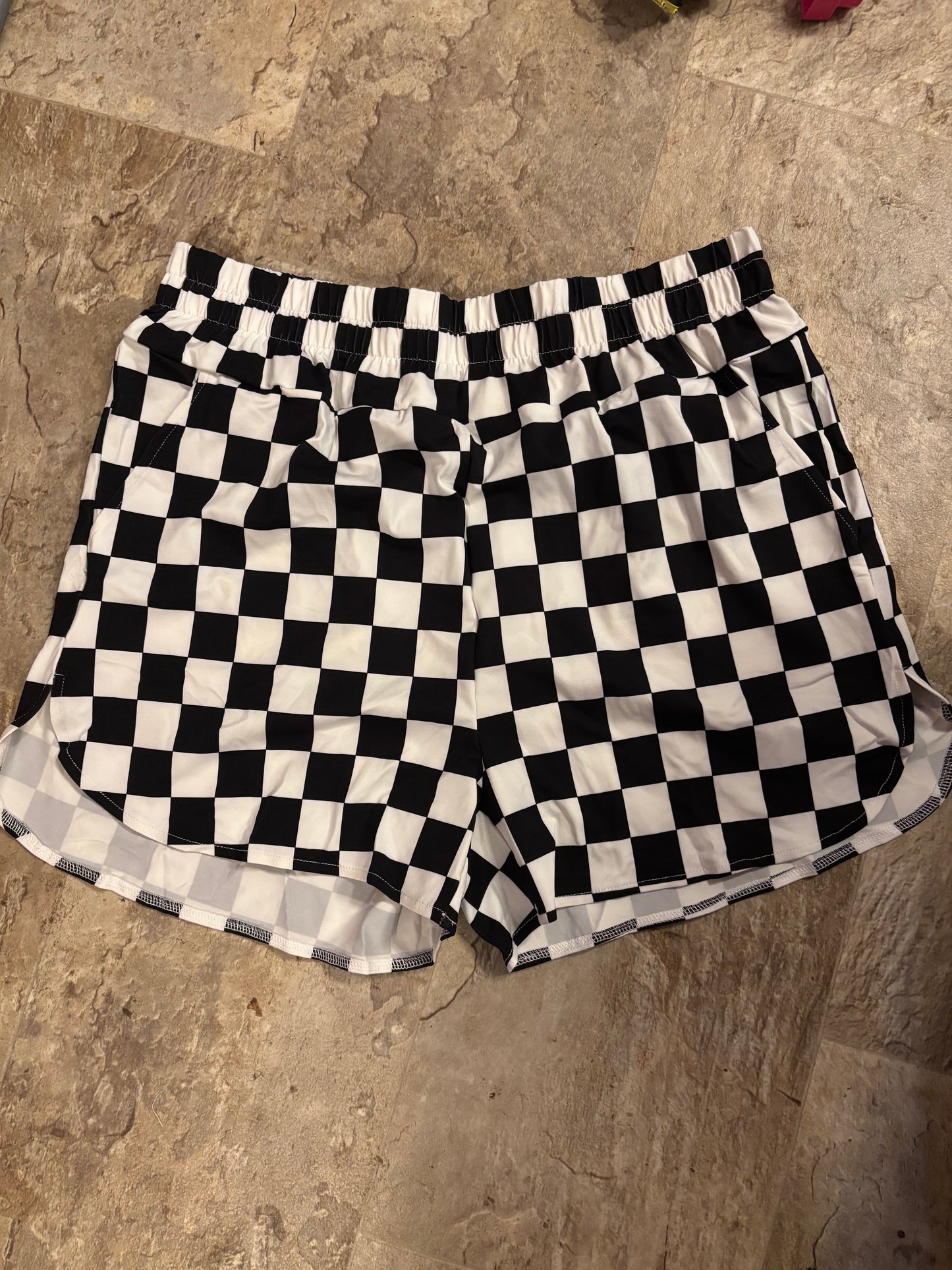 Checkered adult shorts