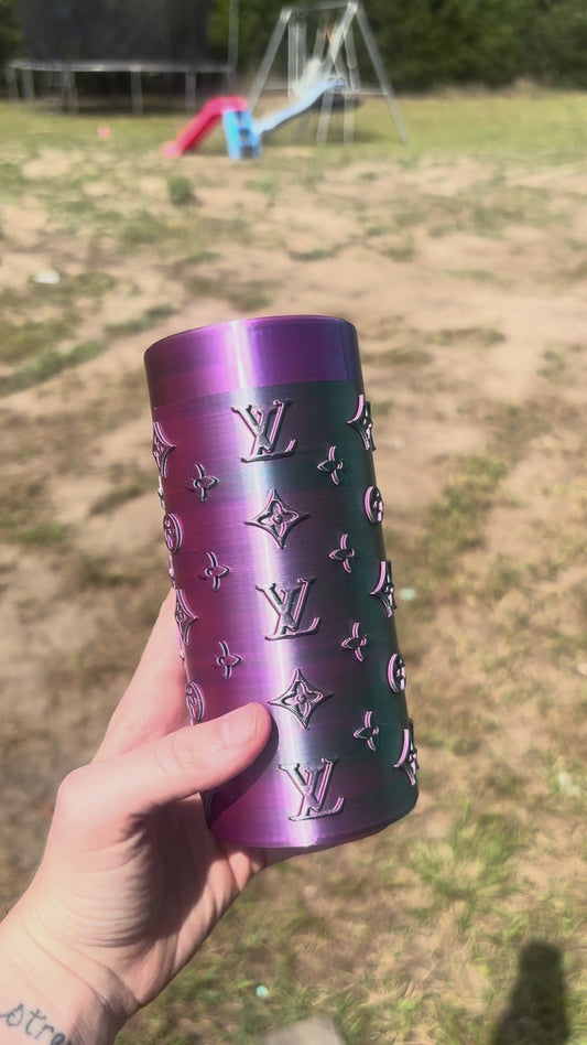 Blue/green/red slim koozie